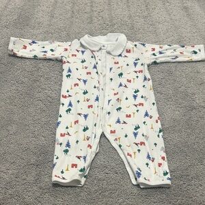 Colorful Paris Print Kids One Piece